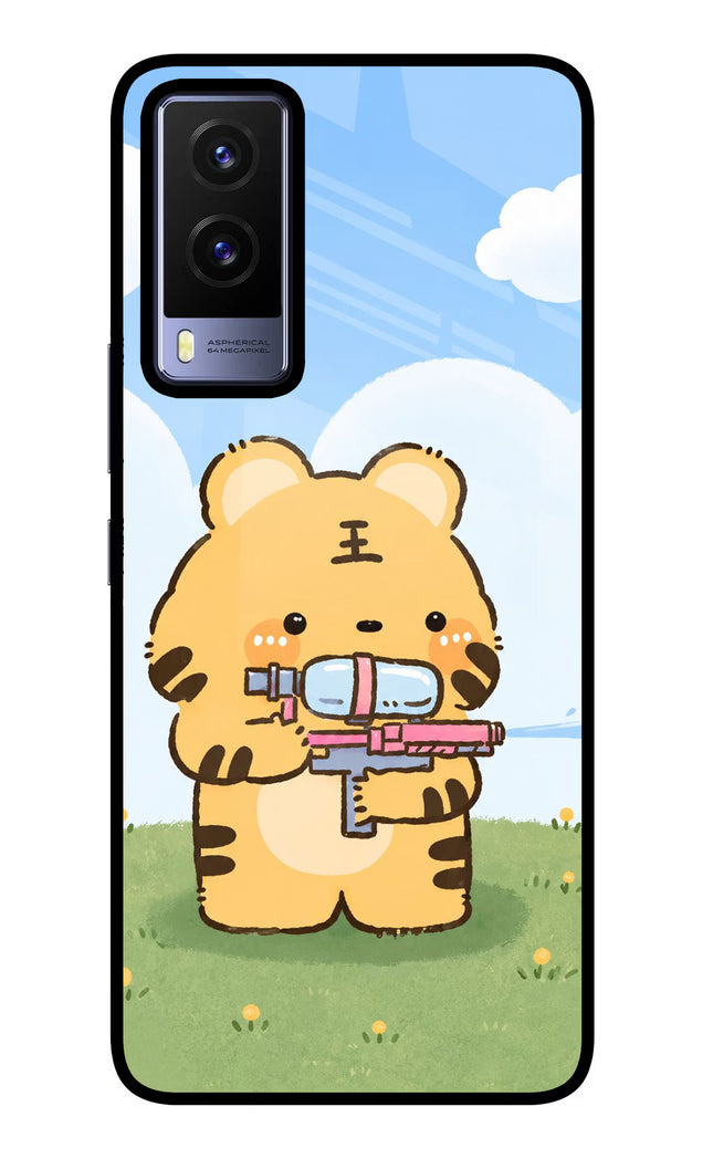 Tiger Treat Vivo V21E 5G Glass Case