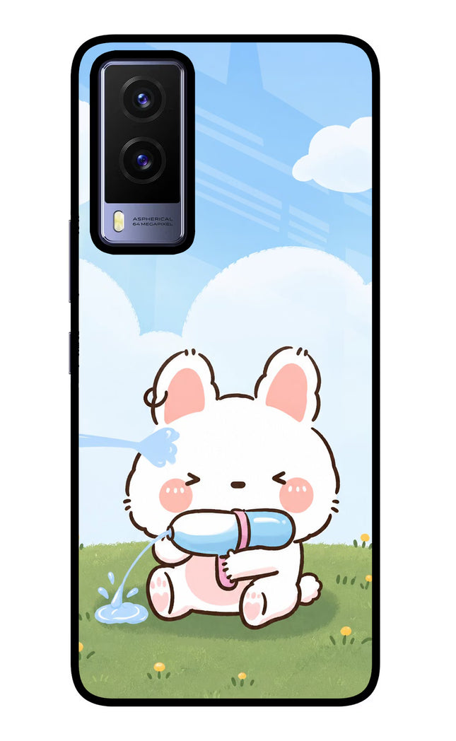 Bunny Treat Vivo V21E 5G Glass Case