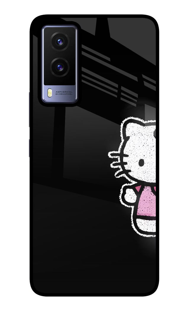 Kitty Charm Vivo V21E 5G Glass Case