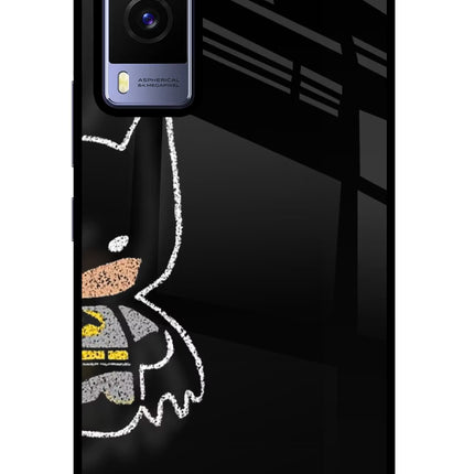 Bat Kitty Vivo V21E 5G Glass Case