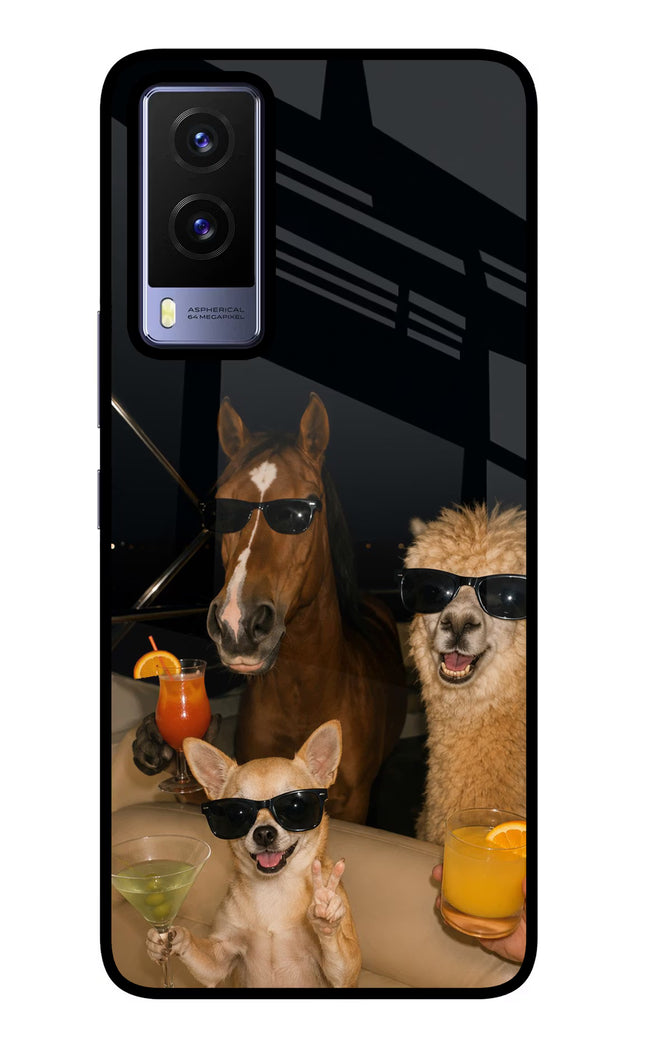 Party Squad Vivo V21E 5G Glass Case
