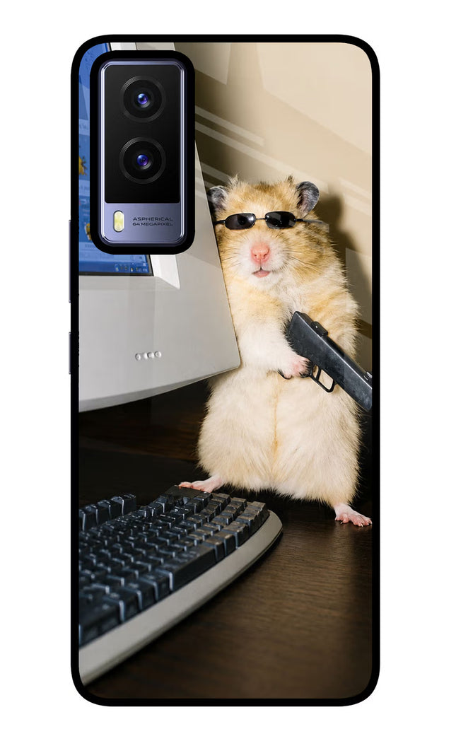 Hacker Hamster Vivo V21E 5G Glass Case