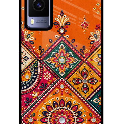 Kutch Glow Vivo V21E 5G Glass Case