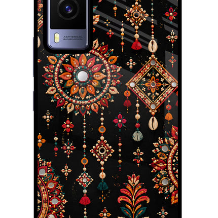 Boho Noir Vivo V21E 5G Glass Case