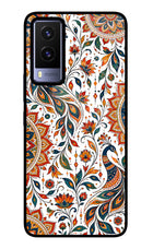 White Mayura Vivo V21E 5G Glass Case