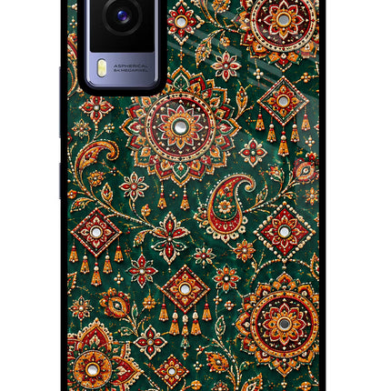 Green Pataka Vivo V21E 5G Glass Case
