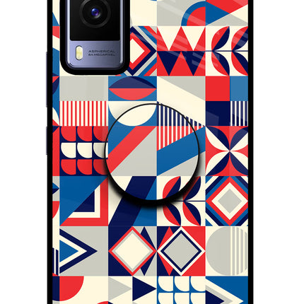 Colorful Pattern Vivo V21E 5G Pop Case by Casekaro