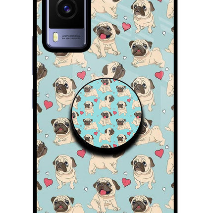 Pug Dog Vivo V21E 5G Pop Case by Casekaro