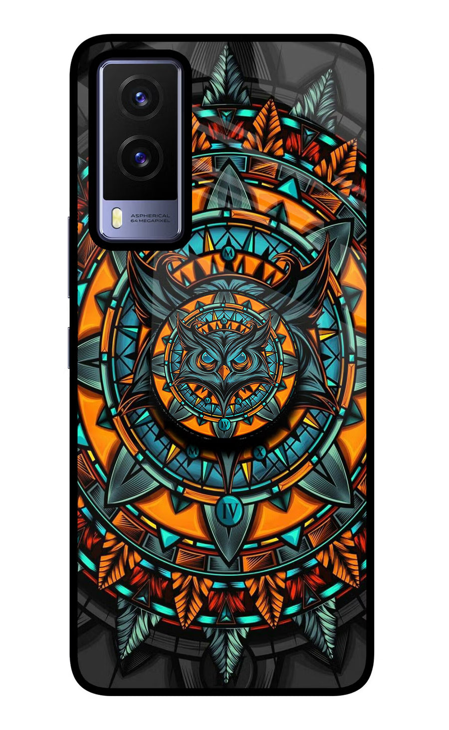 Angry Owl Vivo V21E 5G Pop Case, Glass case