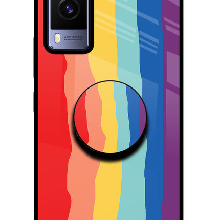 Rainbow Vivo V21E 5G Pop Case by Casekaro