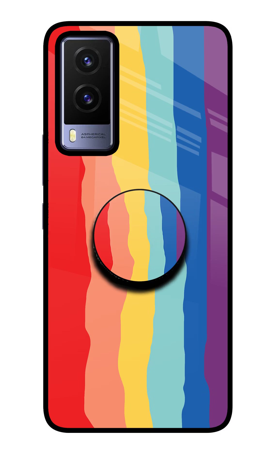 Rainbow Vivo V21E 5G Pop Case by Casekaro