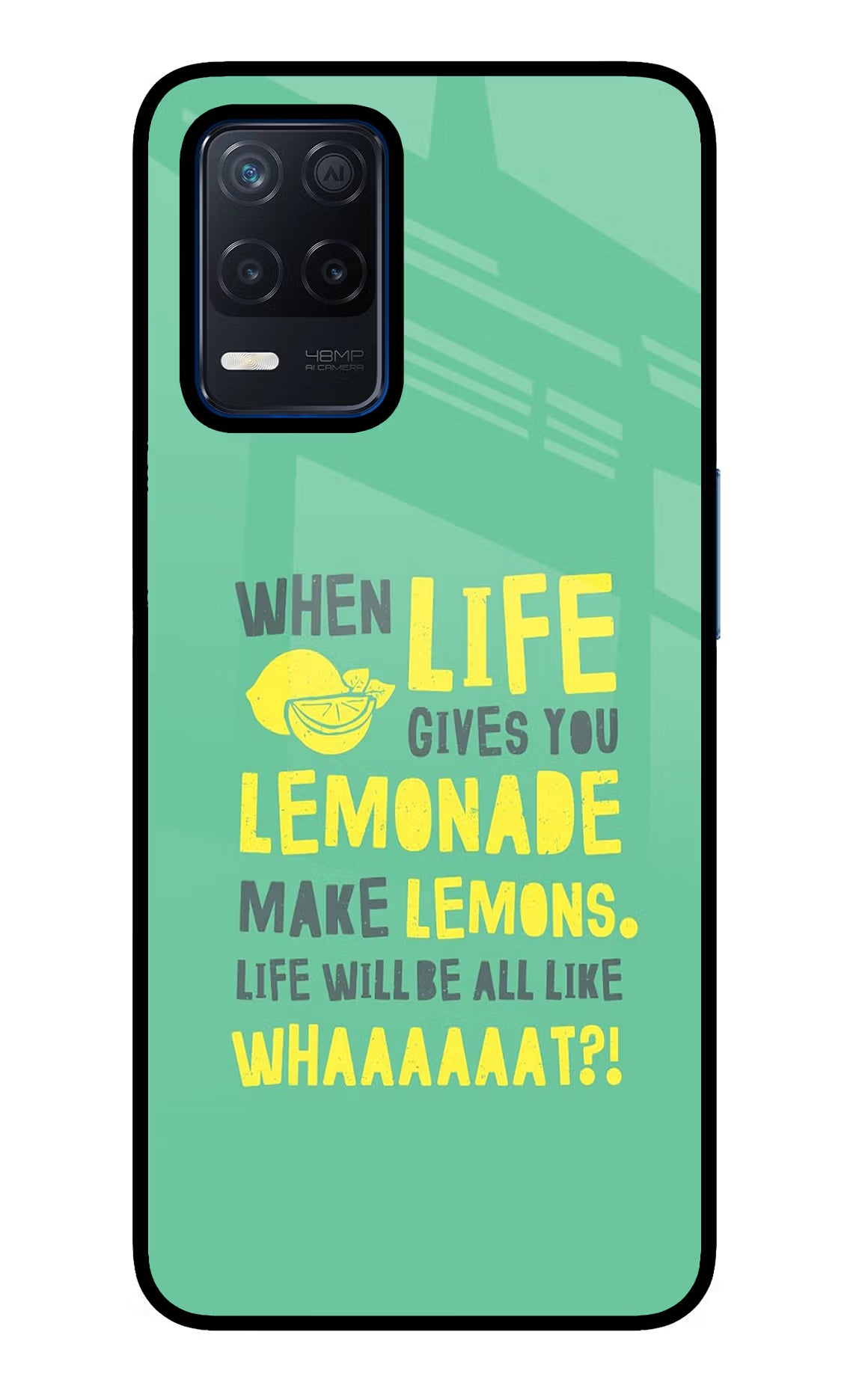 Quote Realme Narzo 30 5G Glass Case Back Cover by Casekaro