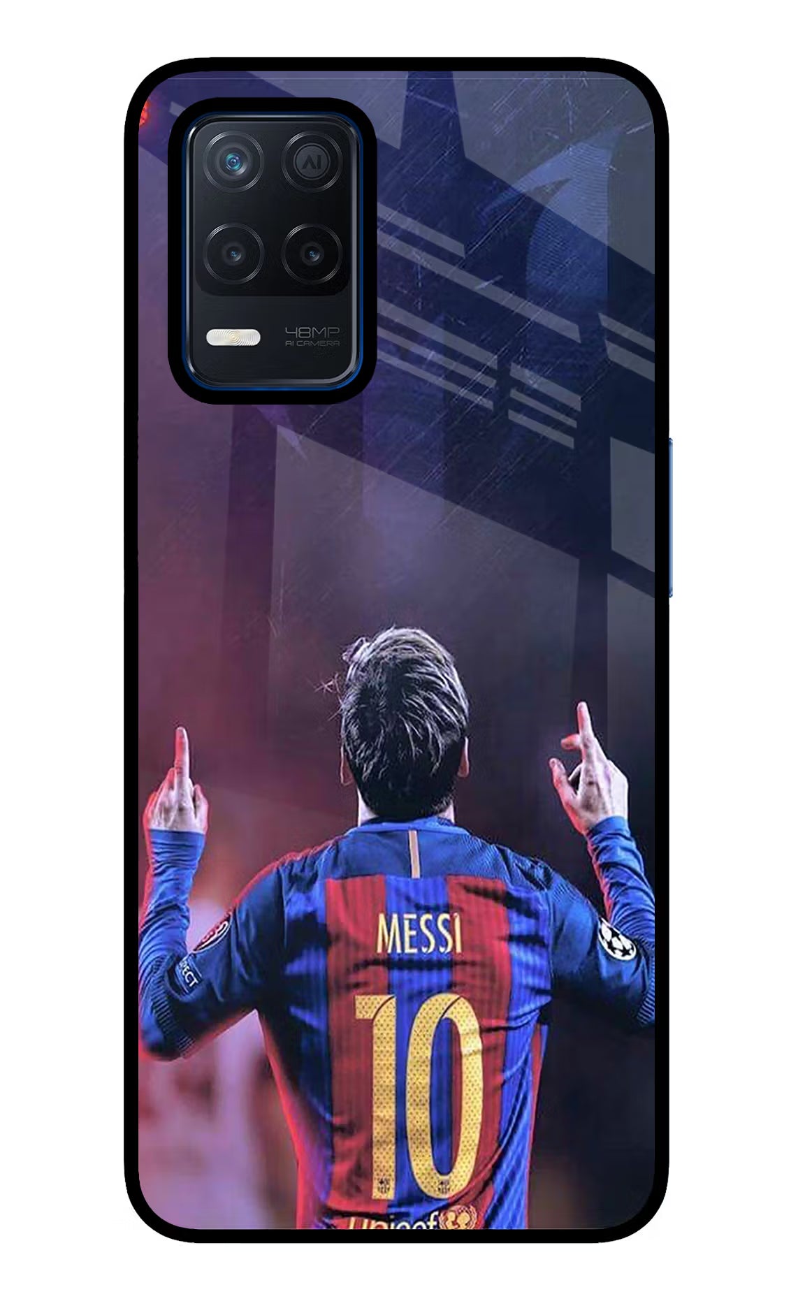Messi Realme Narzo 30 5G Glass Case Back Cover by Casekaro