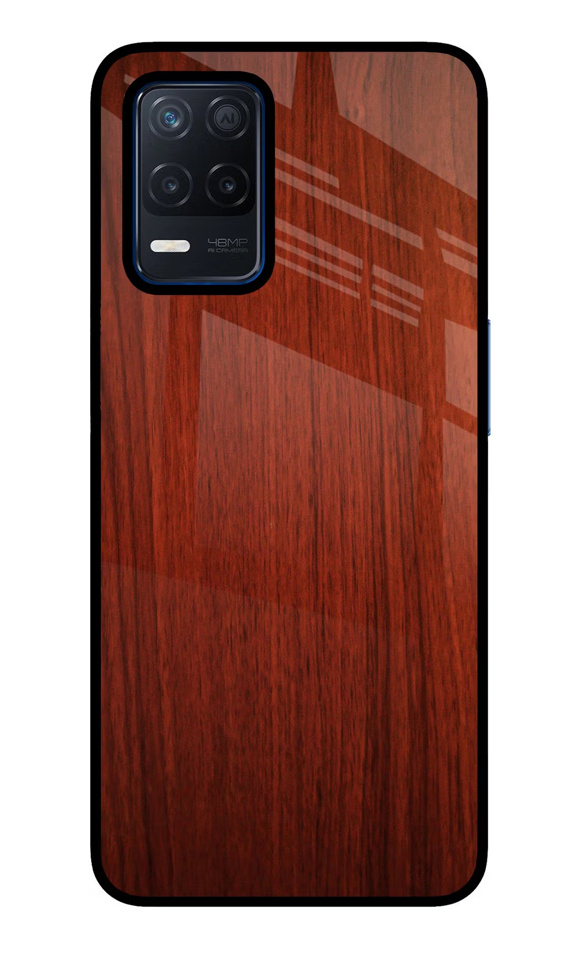 Wooden Plain Pattern Realme Narzo 30 5G Glass Case