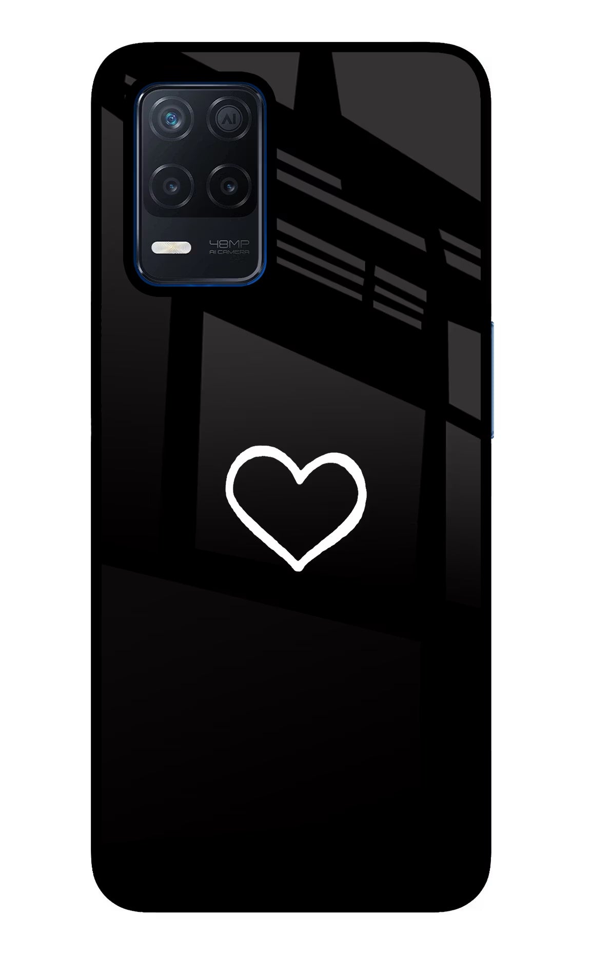 Heart Realme Narzo 30 5G Glass Case Back Cover by Casekaro