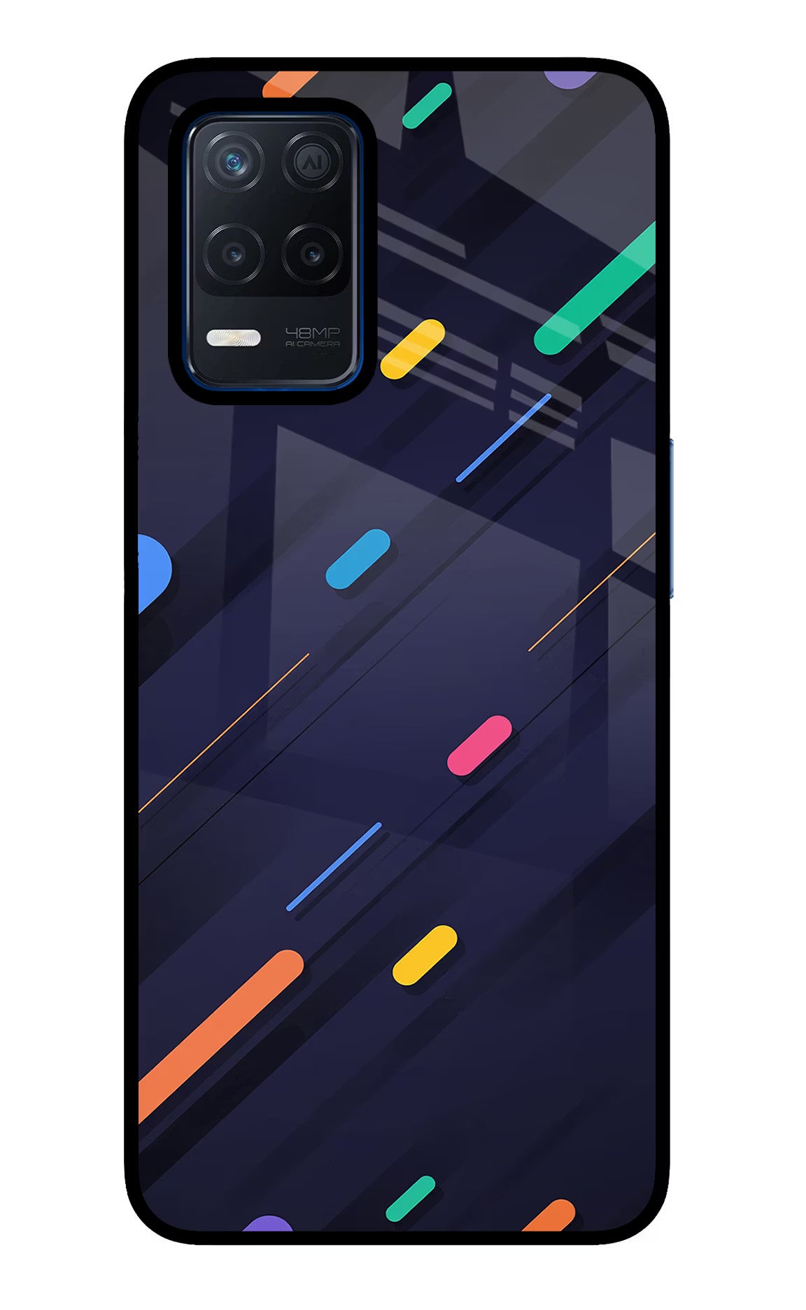 Abstract Design Realme Narzo 30 5G Glass Case Back Cover by Casekaro