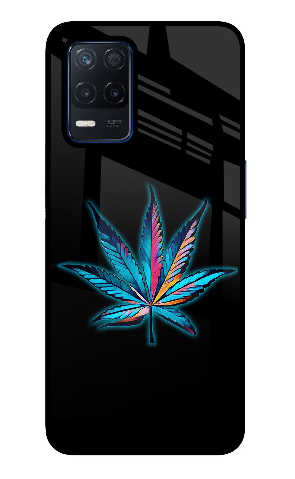 Weed Realme Narzo 30 5G Glass Case Back Cover by Casekaro