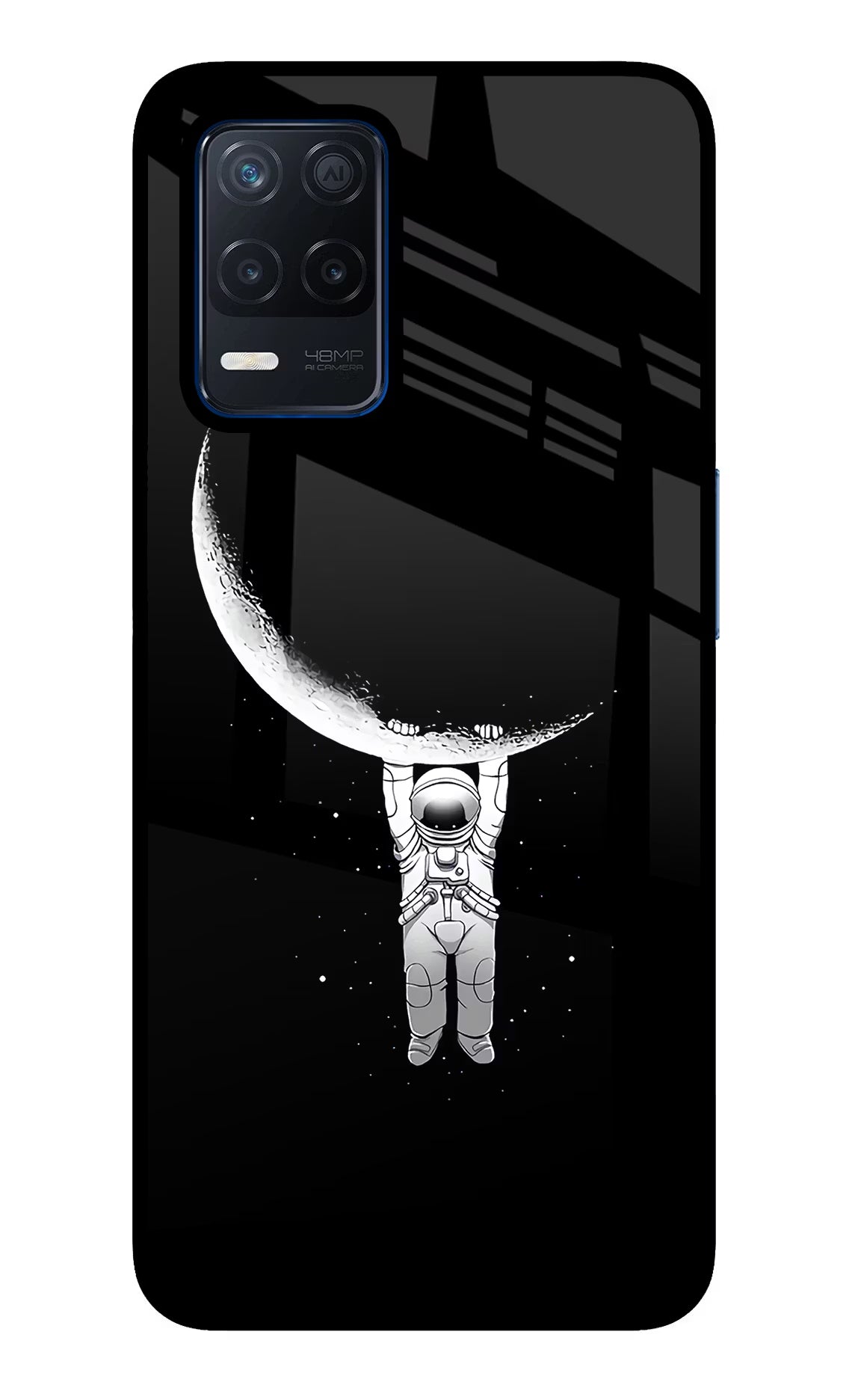 Moon Space Realme Narzo 30 5G Glass Case Back Cover by Casekaro