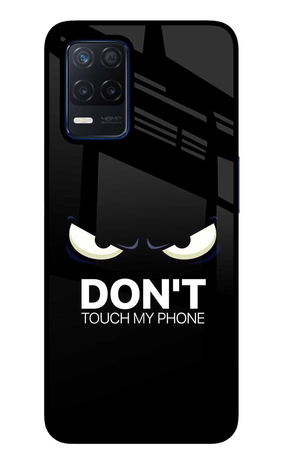 Don'T Touch My Phone Realme Narzo 30 5G Glass Case Back Cover by Casekaro