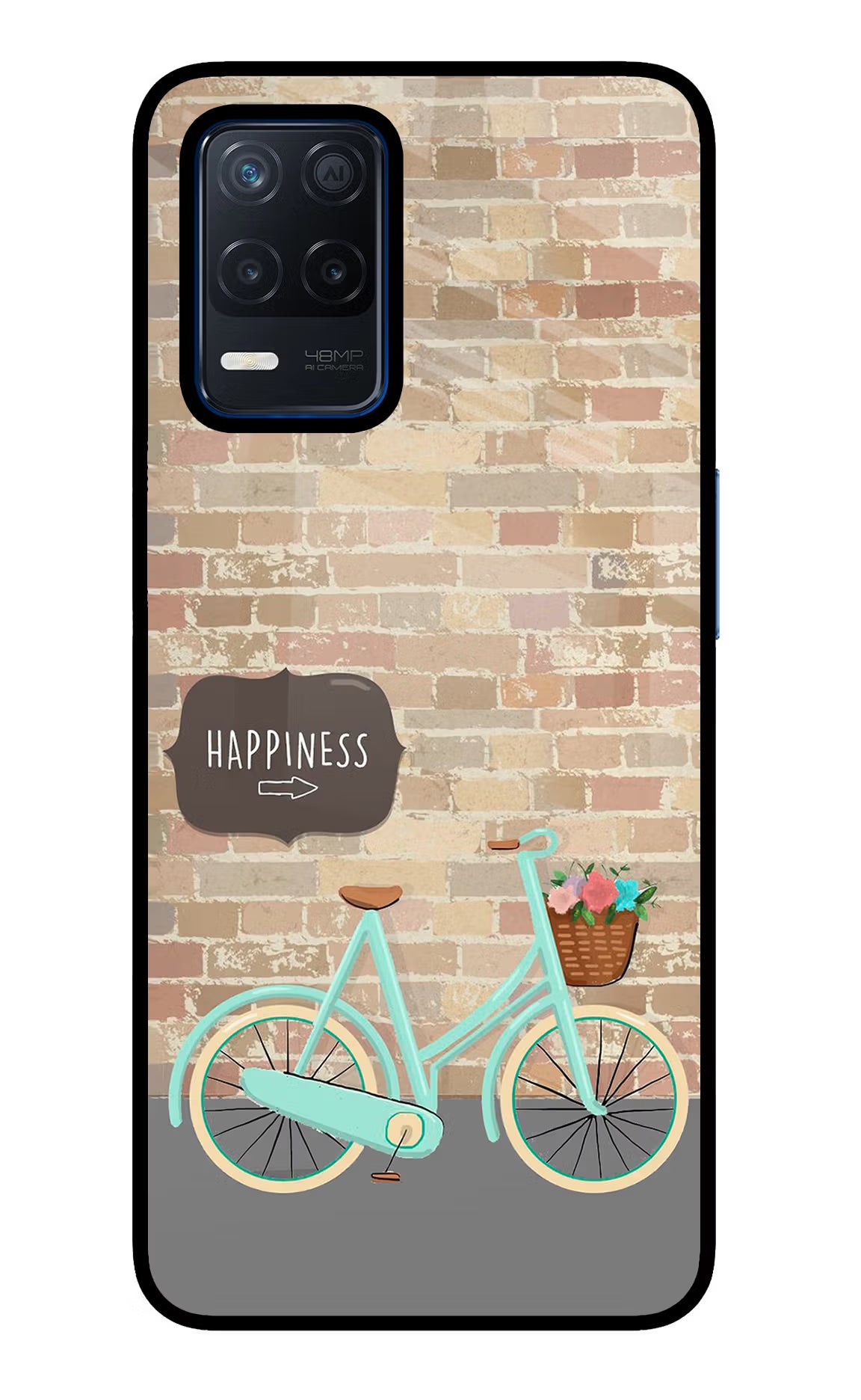 Happiness Artwork Realme Narzo 30 5G Glass Case