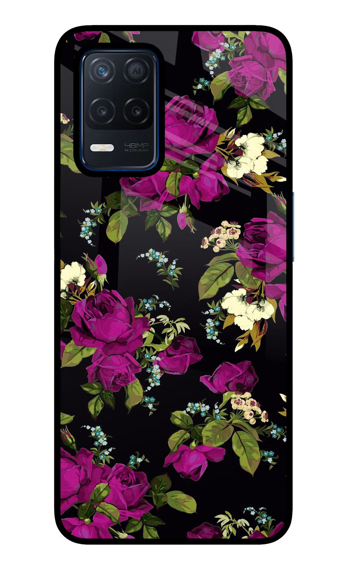 Flowers Realme Narzo 30 5G Glass Case Back Cover by Casekaro