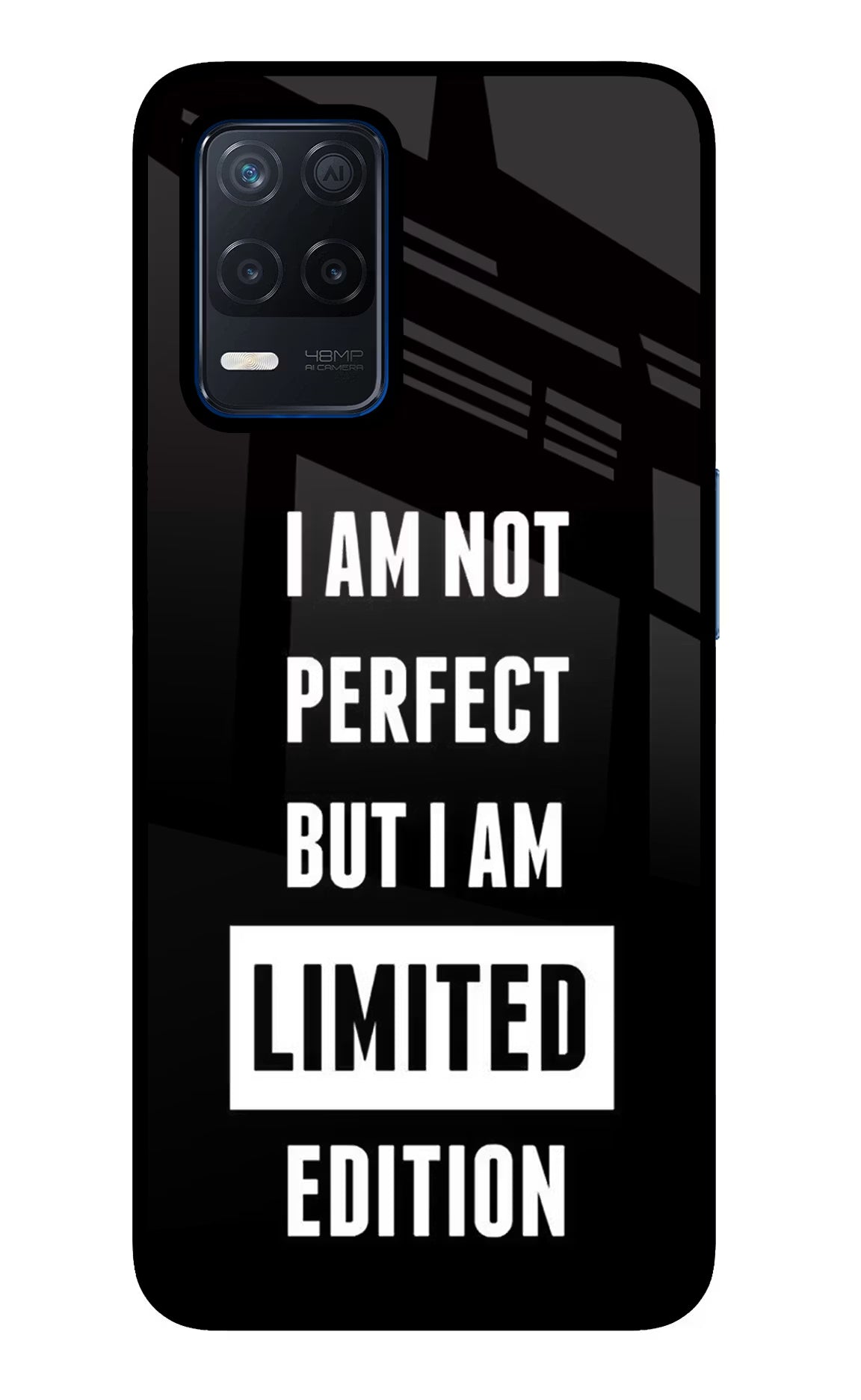 I Am Not Perfect But I Am Limited Edition Realme Narzo 30 5G Glass Case Back Cover by Casekaro