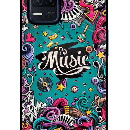 Music Graffiti Realme Narzo 30 5G Glass Case
