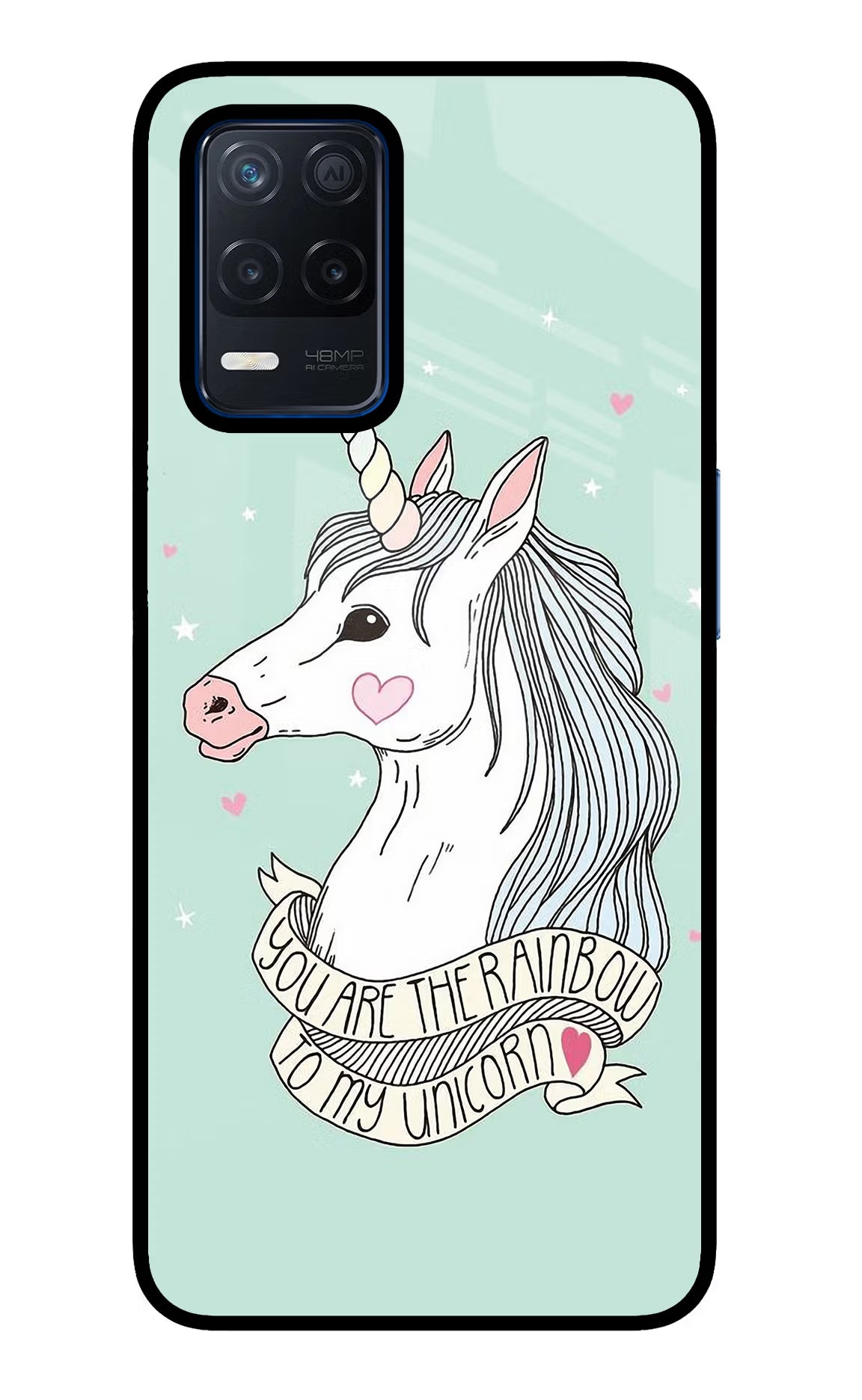 Unicorn Wallpaper Realme Narzo 30 5G Glass Case Back Cover by Casekaro