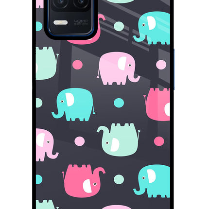 Elephants Realme Narzo 30 5G Glass Case