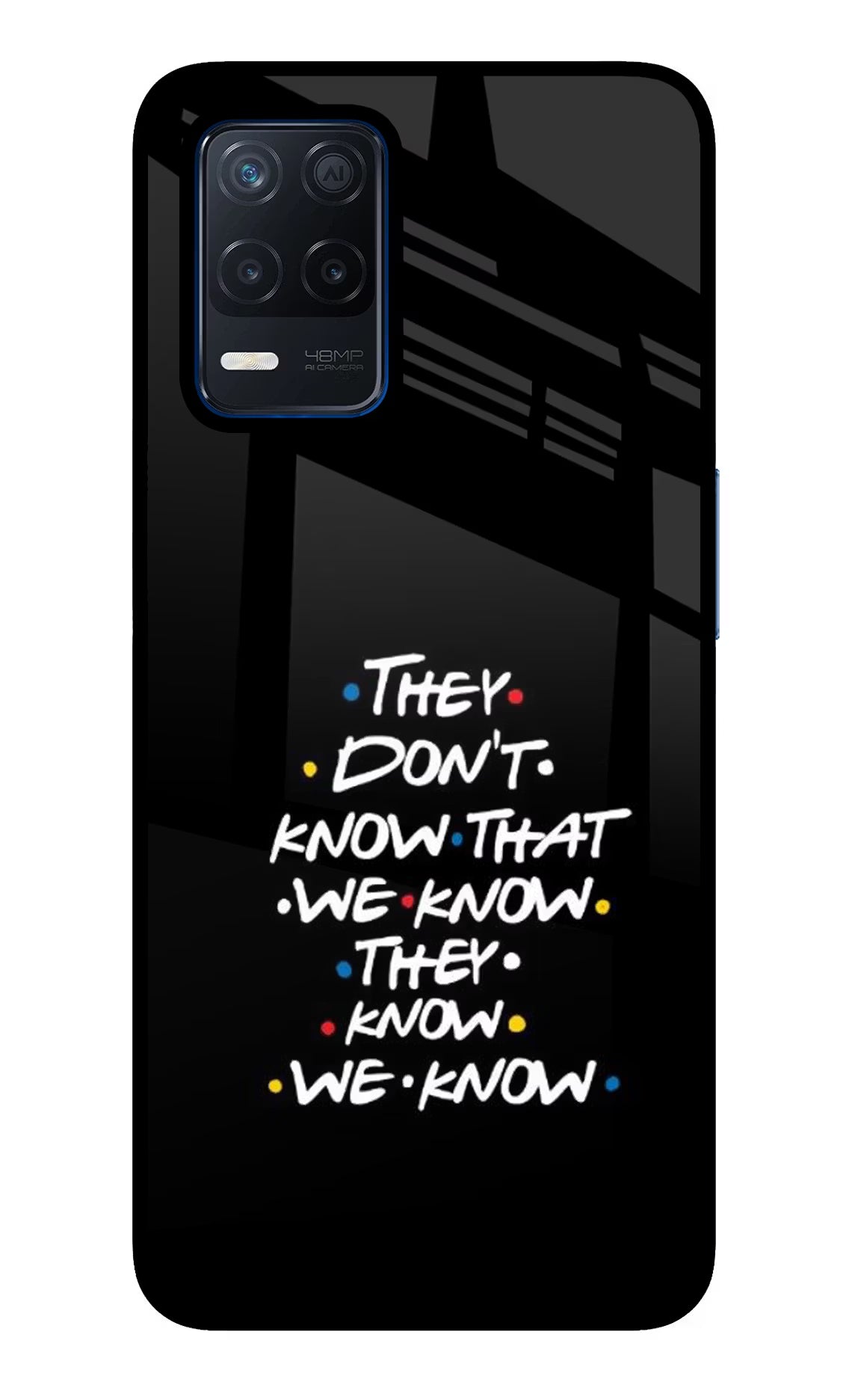 FRIENDS Dialogue Realme Narzo 30 5G Glass Case Back Cover by Casekaro