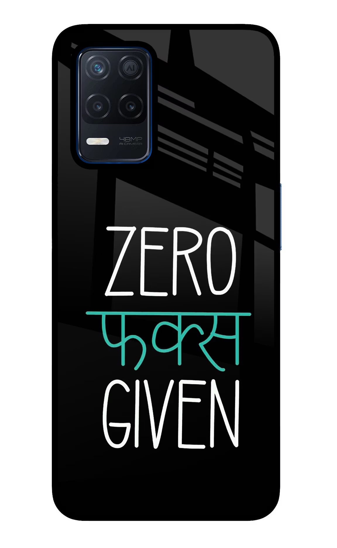 Zero Fucks Given Realme Narzo 30 5G Glass Case Back Cover by Casekaro