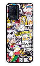 Sticker Bomb Realme Narzo 30 5G Glass Case