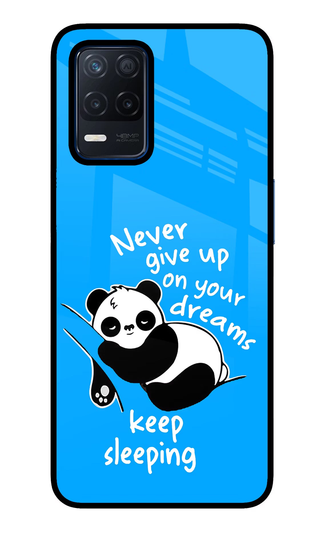 Keep Sleeping Realme Narzo 30 5G Glass Case Back Cover by Casekaro