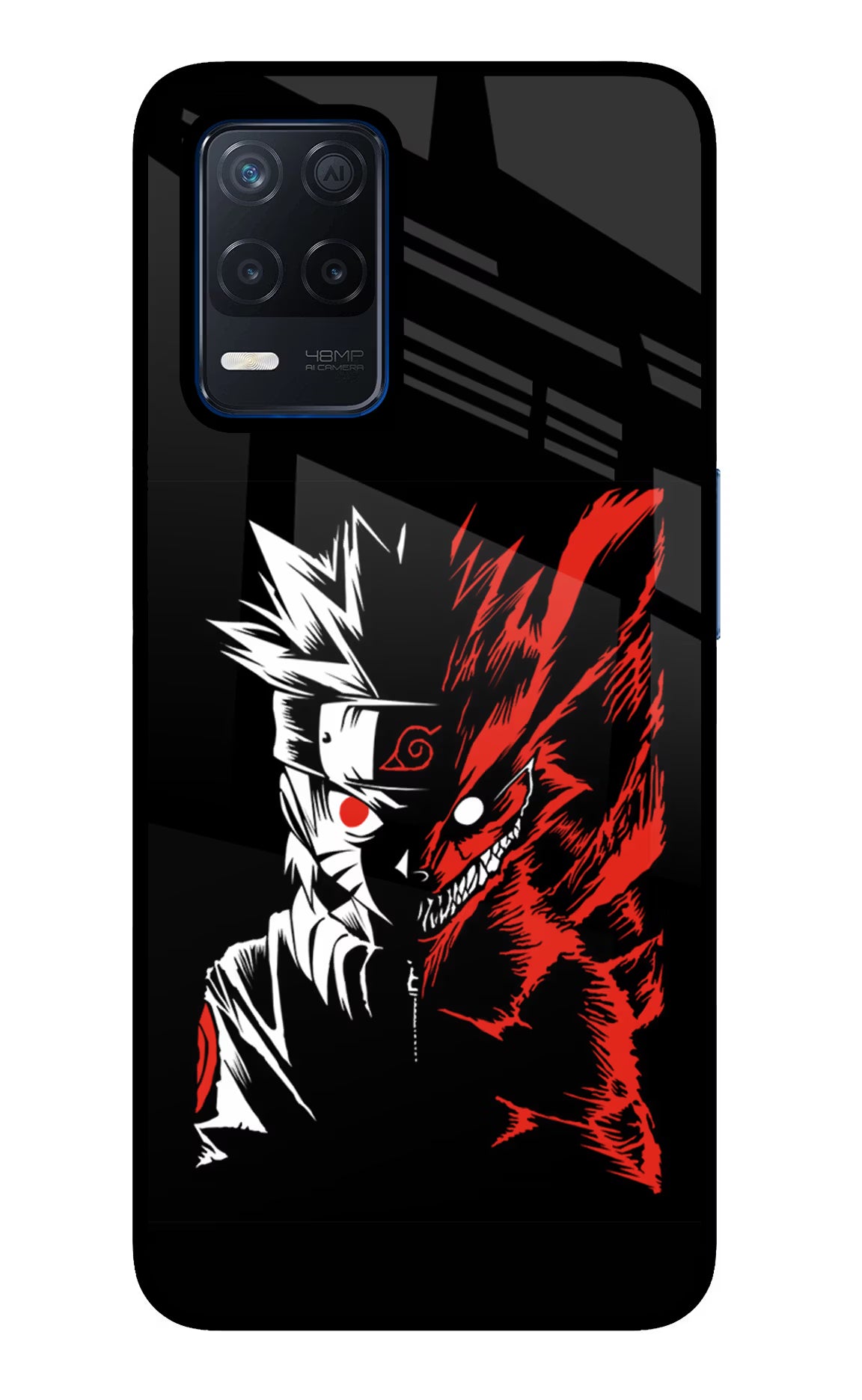 Naruto Two Face Realme Narzo 30 5G Glass Case Back Cover by Casekaro