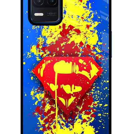 Superman logo Realme Narzo 30 5G Glass Case