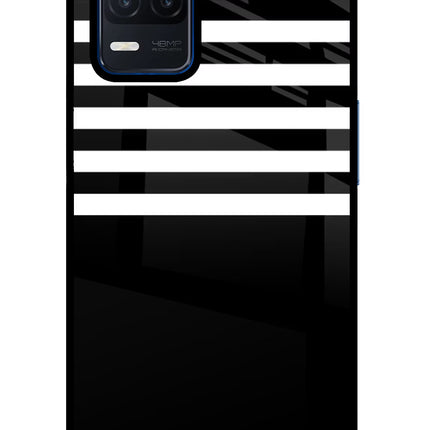 Black and White Print Realme Narzo 30 5G Glass Case