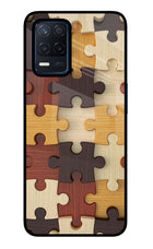 Wooden Puzzle Realme Narzo 30 5G Glass Case