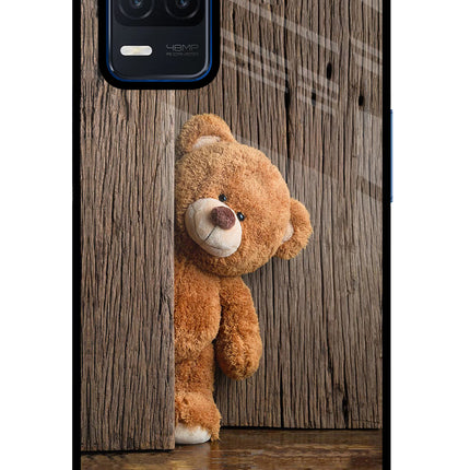 Teddy Wooden Realme Narzo 30 5G Glass Case