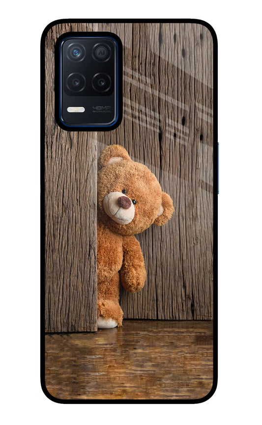 Teddy Wooden Realme Narzo 30 5G Glass Case