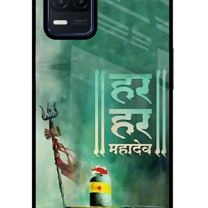 Har Har Mahadev Shivling Realme Narzo 30 5G Glass Case