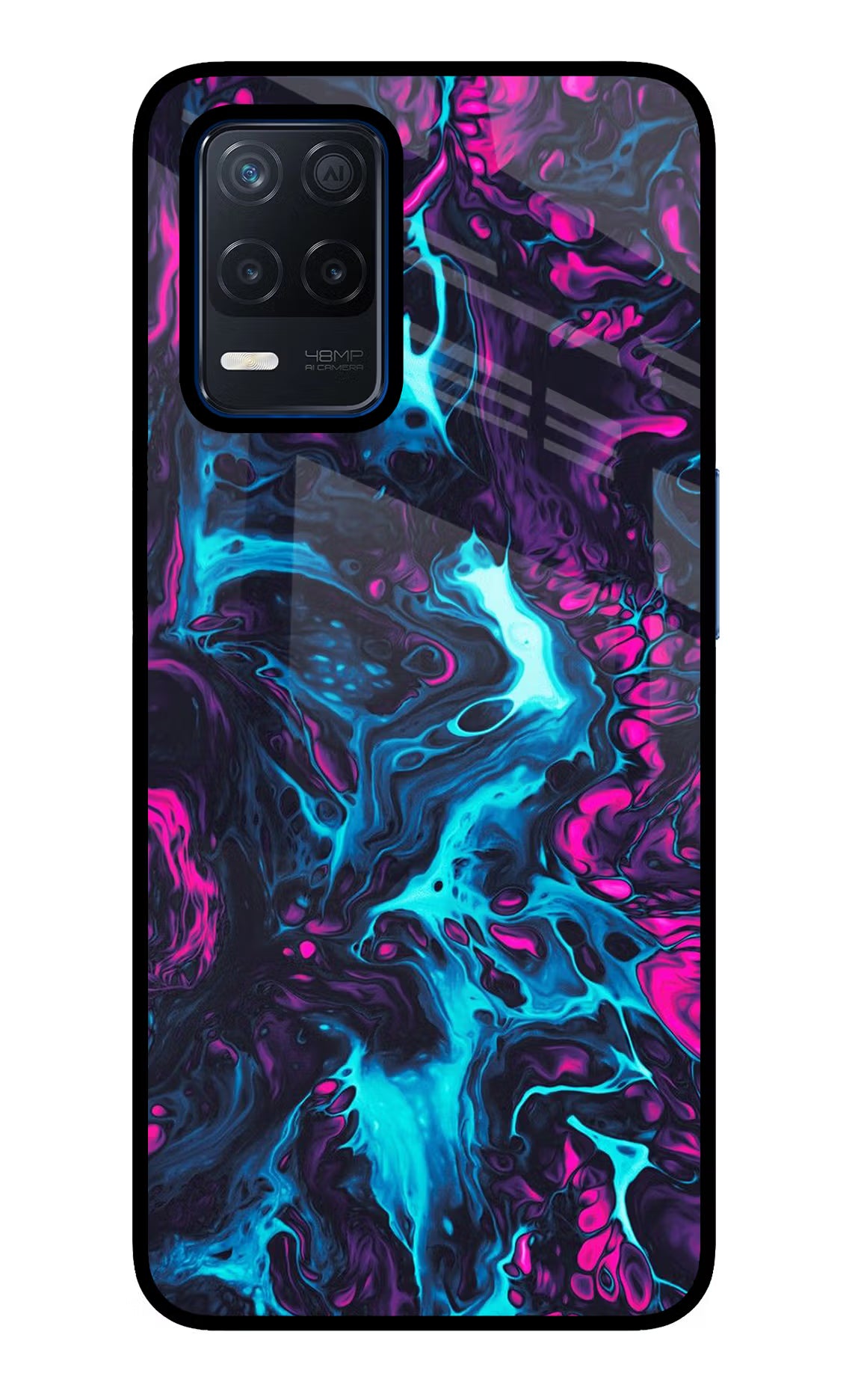Abstract Realme Narzo 30 5G Glass Case Back Cover by Casekaro