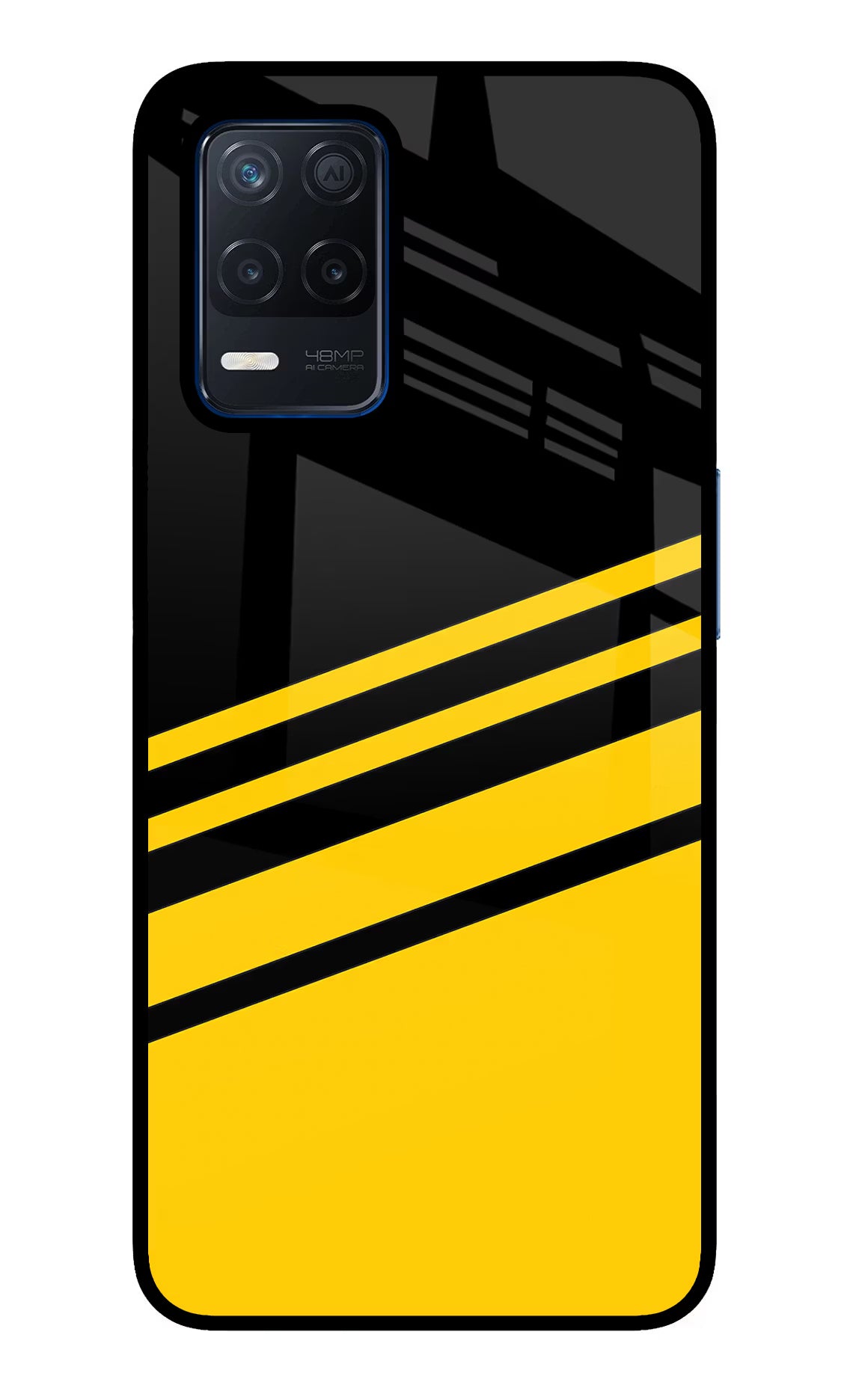 Yellow Shades Realme Narzo 30 5G Glass Case Back Cover by Casekaro