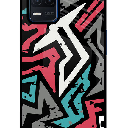 Geometric Graffiti Realme Narzo 30 5G Glass Case
