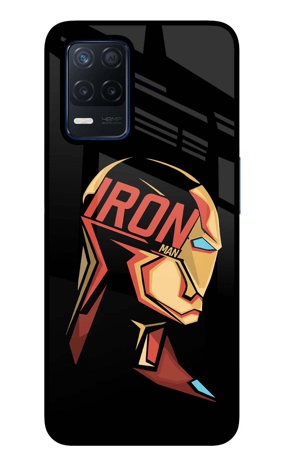 IronMan Realme Narzo 30 5G Glass Case Back Cover by Casekaro