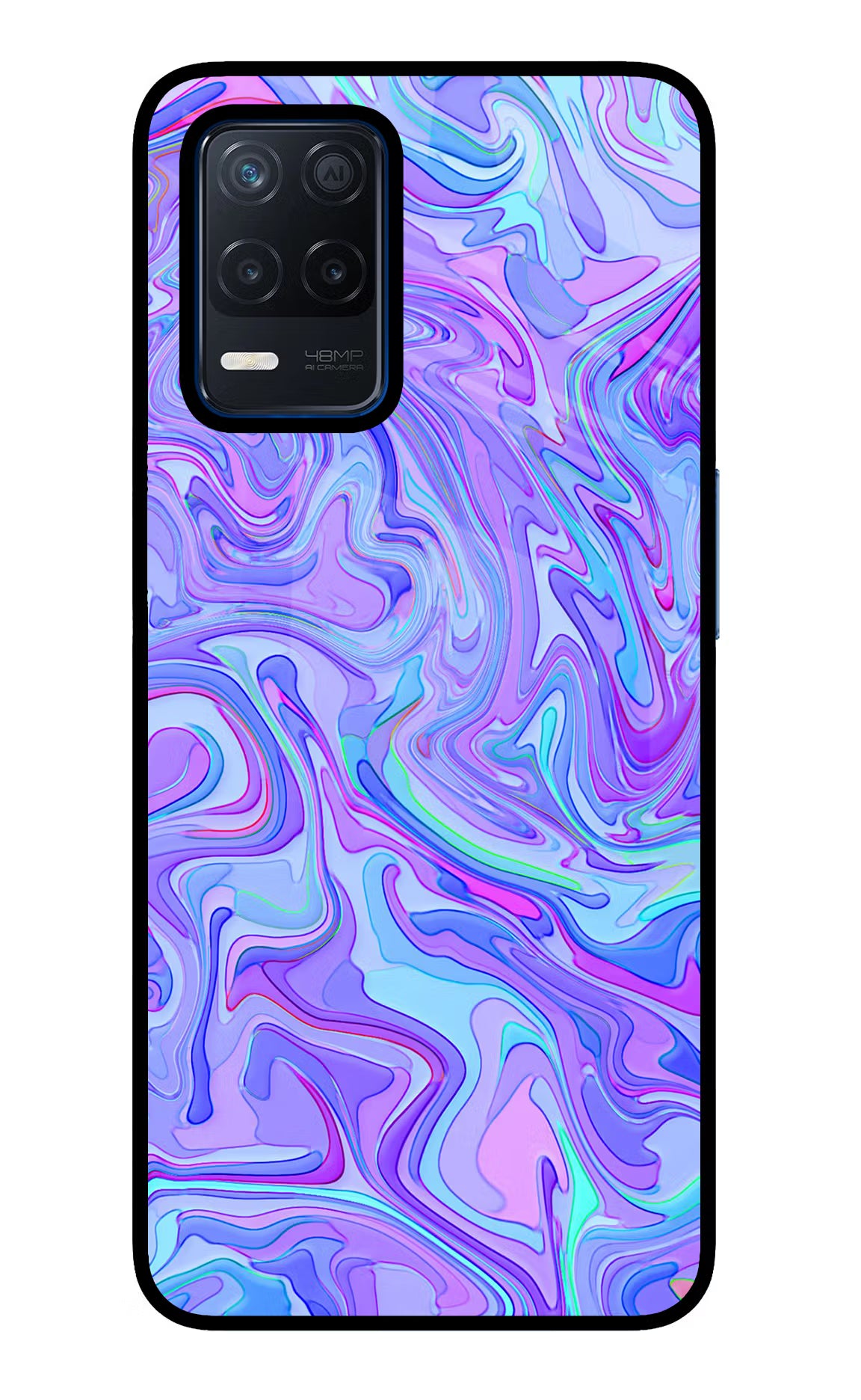 Glitter Realme Narzo 30 5G Glass Case Back Cover by Casekaro