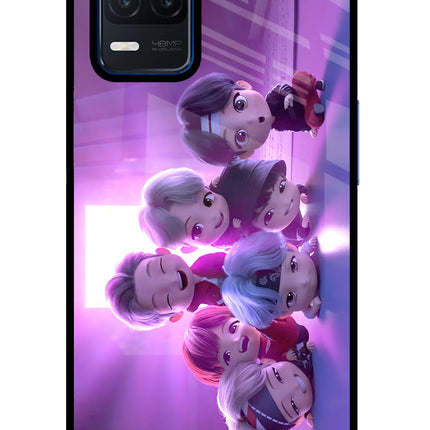 BTS Chibi Realme Narzo 30 5G Glass Case