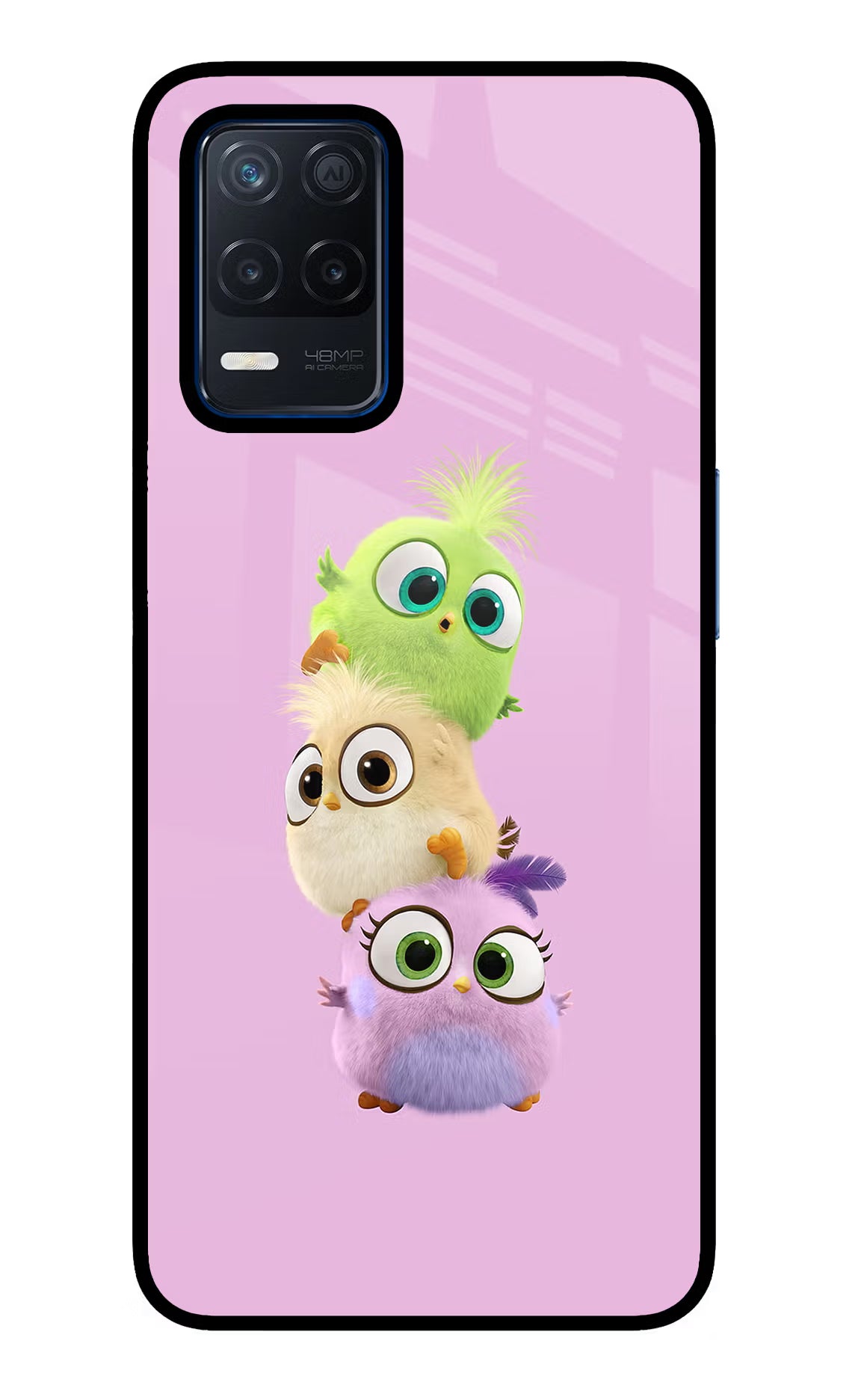Cute Little Birds Realme Narzo 30 5G Glass Case