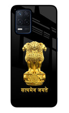 Satyamev Jayate Golden Realme Narzo 30 5G Glass Case