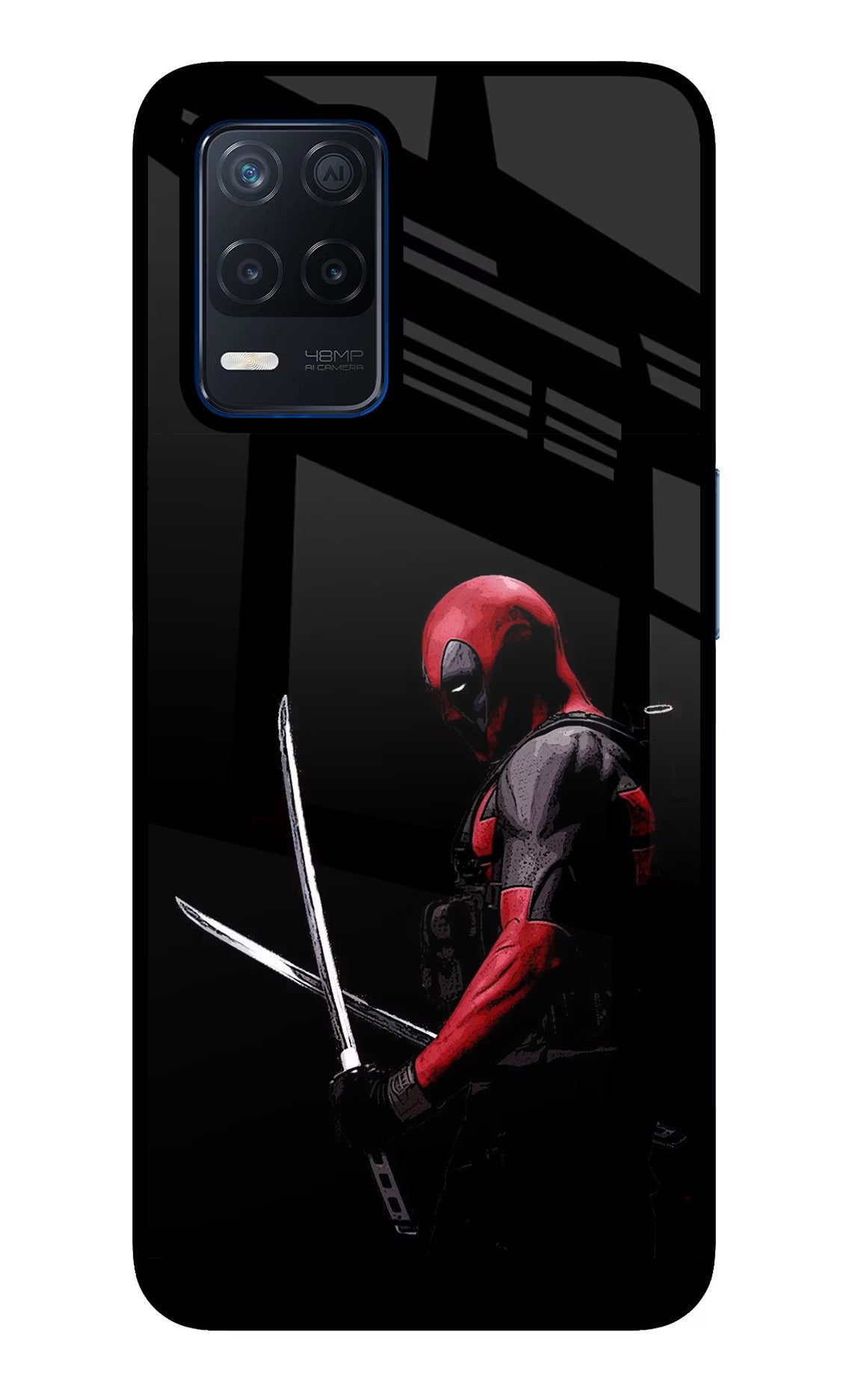 Deadpool Realme Narzo 30 5G Glass Case Back Cover by Casekaro