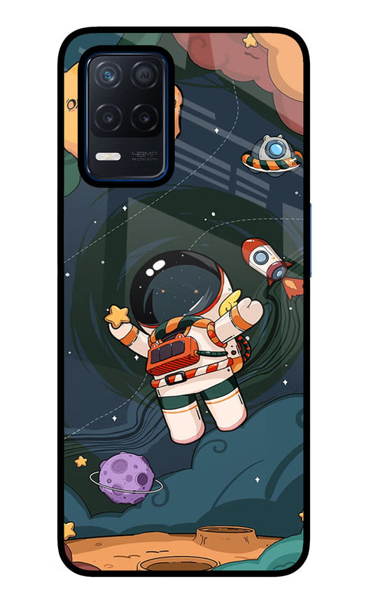 Cartoon Astronaut Realme Narzo 30 5G Glass Case